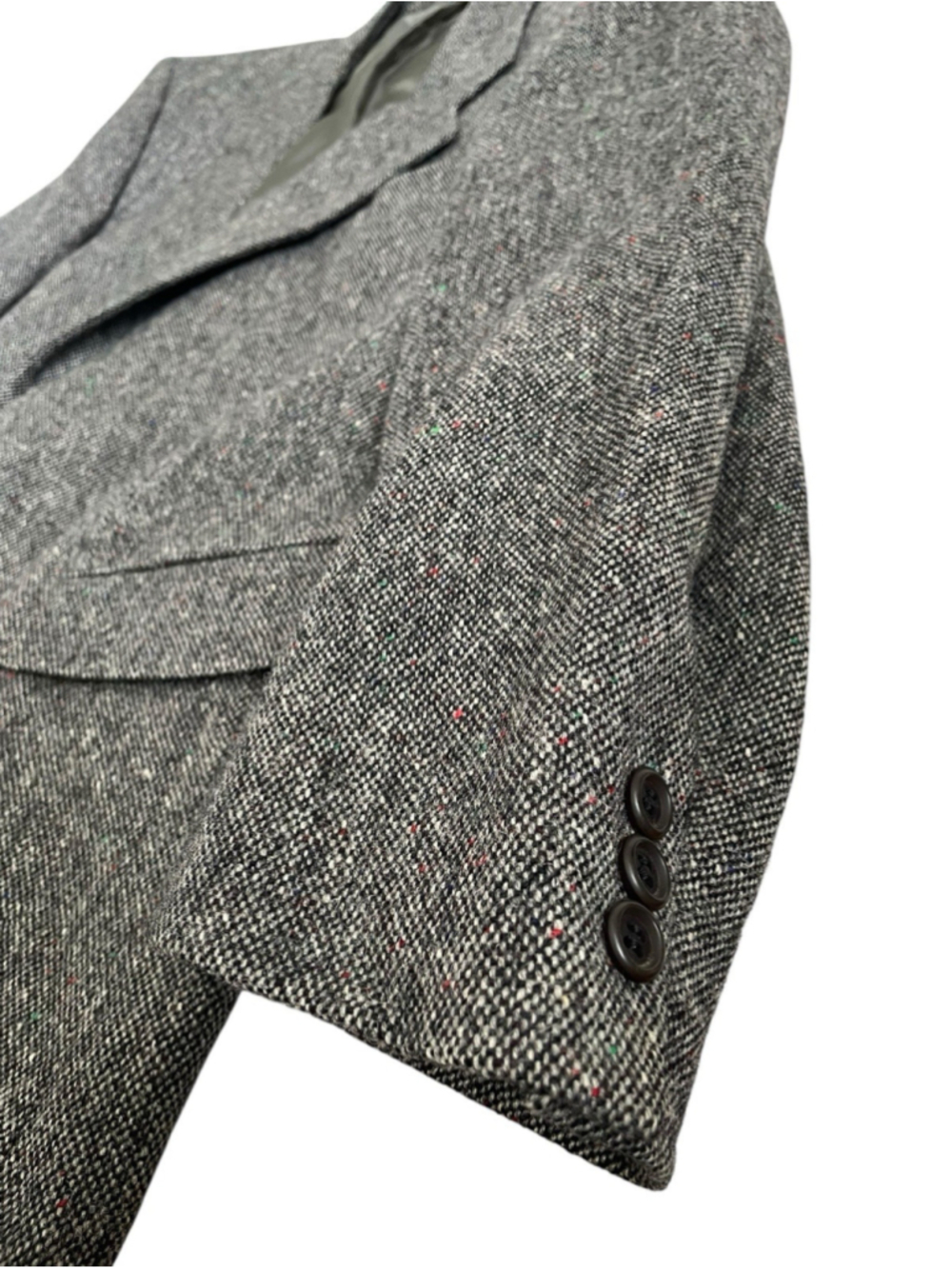 Magee Donegal Wool Tweed Blazer Jacket Mens 44S Sport Coat Gray - Picture 4 of 10
